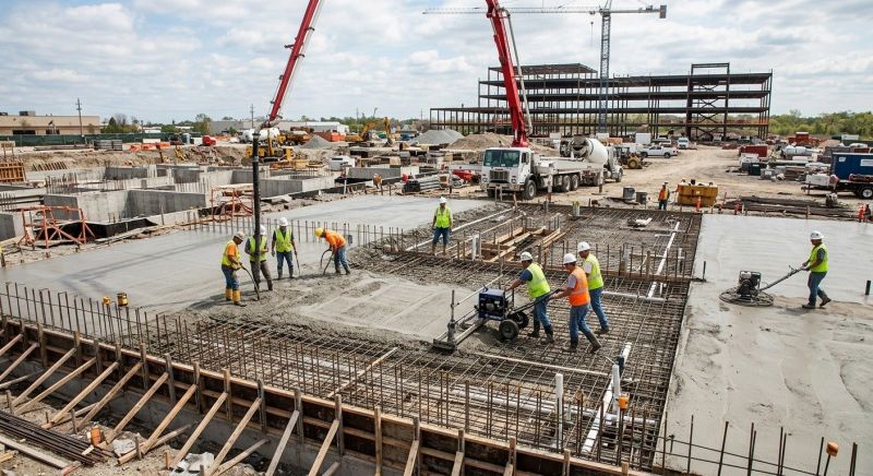 Commercial Slab Construction in Douglasville, GA