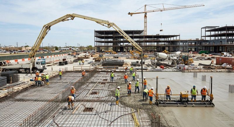 Commercial Slab Construction in Heard County, GA