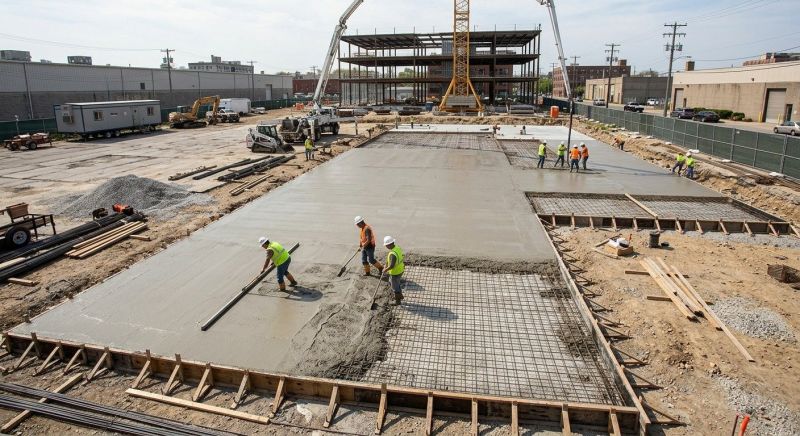 Commercial Slab Construction in Union City, GA