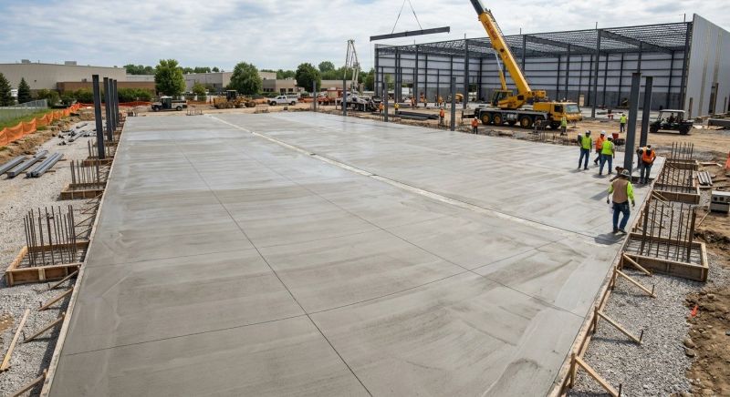 Commercial Slab Installation in Brooks, GA