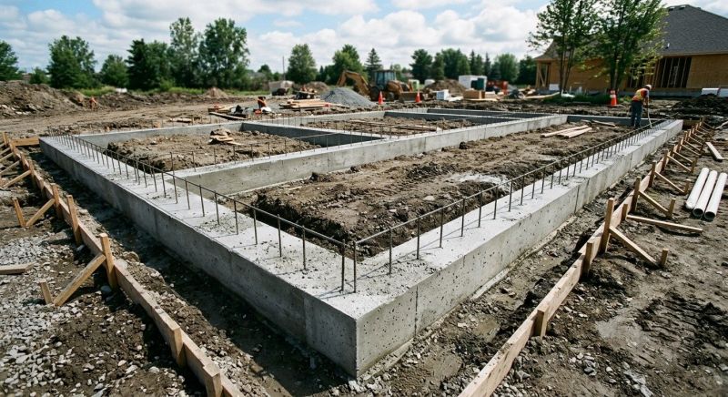 House Footing Construction in Newnan, GA
