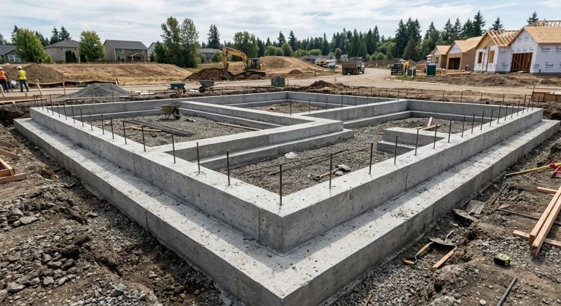 House Footing Construction in Newnan, GA